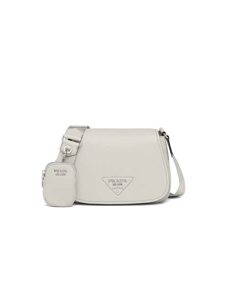 white designer bag prada|prada medium shoulder leather bag.